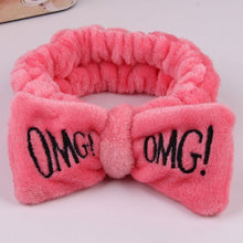 Load image into Gallery viewer, Coral Fleece Wash Face Bow Hairbands For Women Girls Headbands