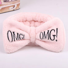 Load image into Gallery viewer, Coral Fleece Wash Face Bow Hairbands For Women Girls Headbands