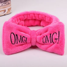 Load image into Gallery viewer, Coral Fleece Wash Face Bow Hairbands For Women Girls Headbands