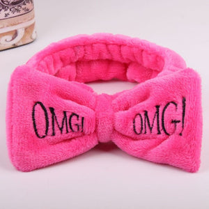 Coral Fleece Wash Face Bow Hairbands For Women Girls Headbands