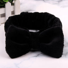 Load image into Gallery viewer, Coral Fleece Wash Face Bow Hairbands For Women Girls Headbands