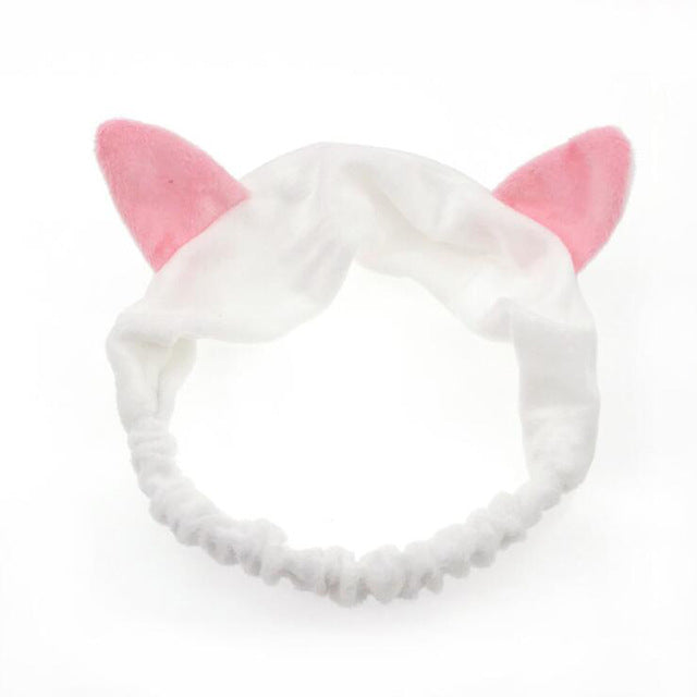 Coral Fleece Wash Face Bow Hairbands For Women Girls Headbands