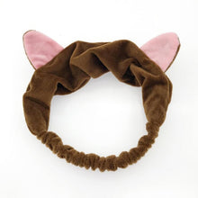 Load image into Gallery viewer, Coral Fleece Wash Face Bow Hairbands For Women Girls Headbands