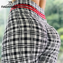 Load image into Gallery viewer, NADANBAO New Arrival High Waist Legging Women Sporting Fitness Lattice Printied Leggings Workout High Waist Elastic Leggins