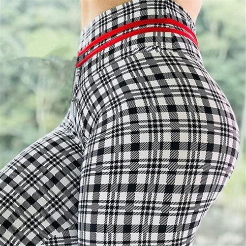 NADANBAO New Arrival High Waist Legging Women Sporting Fitness Lattice Printied Leggings Workout High Waist Elastic Leggins