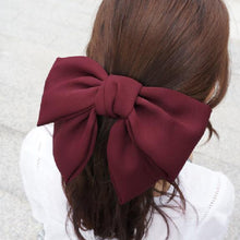 Load image into Gallery viewer, Haimeikang Big Hair Bow Ties Hair Clips Satin Two Layer Butterfly Bow Hairpin Girl Hair Accessories