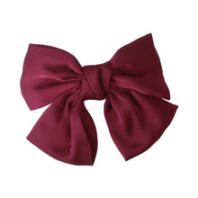 Load image into Gallery viewer, Haimeikang Big Hair Bow Ties Hair Clips Satin Two Layer Butterfly Bow Hairpin Girl Hair Accessories