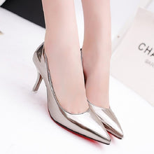Load image into Gallery viewer, Cresfimix femmes hauts talons women fashion silver pointed toe high heel shoes lady casual shoes office high heel pumps a5044