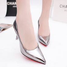 Load image into Gallery viewer, Cresfimix femmes hauts talons women fashion silver pointed toe high heel shoes lady casual shoes office high heel pumps a5044