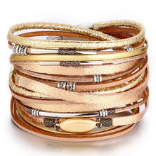 Load image into Gallery viewer, Fashion Pearl Multilayer Leather Bracelet Bangle