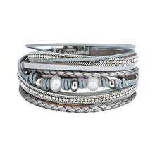 Load image into Gallery viewer, Fashion Pearl Multilayer Leather Bracelet Bangle