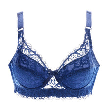 Load image into Gallery viewer, Plus Large Big Size Lace Bras for Women Sexy Lingerie Super Push up Brassiere Girl Minimizer Deep V