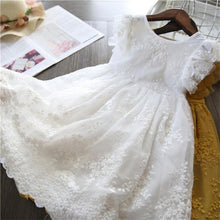 Load image into Gallery viewer, Lace And Flower Design Baby Girls Dress Kids Dresses For Girls