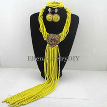 Load image into Gallery viewer, Nigerian Wedding African Beads Rushed Classic Women Crystal Jewelry Sets