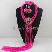 Load image into Gallery viewer, Nigerian Wedding African Beads Rushed Classic Women Crystal Jewelry Sets