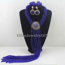 Load image into Gallery viewer, Nigerian Wedding African Beads Rushed Classic Women Crystal Jewelry Sets