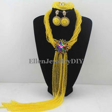 Load image into Gallery viewer, Nigerian Wedding African Beads Rushed Classic Women Crystal Jewelry Sets