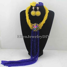 Load image into Gallery viewer, Nigerian Wedding African Beads Rushed Classic Women Crystal Jewelry Sets