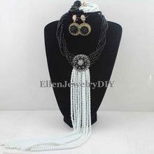 Load image into Gallery viewer, Nigerian Wedding African Beads Rushed Classic Women Crystal Jewelry Sets