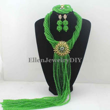 Load image into Gallery viewer, Nigerian Wedding African Beads Rushed Classic Women Crystal Jewelry Sets