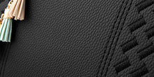 Load image into Gallery viewer, Fashion Women Handbags Tassel PU Leather Totes Bag Top-handle Embroidery