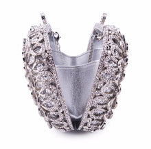 Load image into Gallery viewer, Dazzling Flower Women Evening Bags Luxury Diamond Crystal Clutch Women Evening Handbag Hollow Out Wedding Party Shoulder Bag