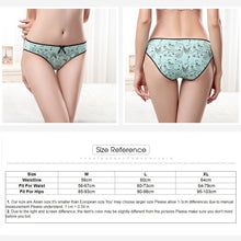 Load image into Gallery viewer, 3 Pcs Female Underwear Low-waist Briefs Floral Print Underpants