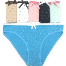 Load image into Gallery viewer, 3 Pcs Female Underwear Low-waist Briefs Floral Print Underpants