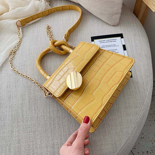 Mini Purse Quality Stone Pattern Leather Crossbody Bags