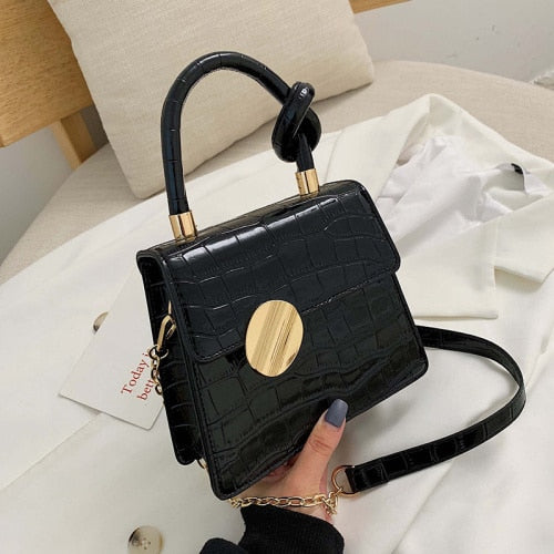 Mini Purse Quality Stone Pattern Leather Crossbody Bags