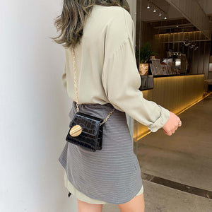 Mini Purse Quality Stone Pattern Leather Crossbody Bags