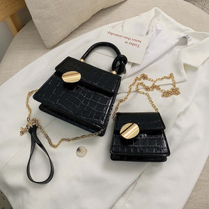Mini Purse Quality Stone Pattern Leather Crossbody Bags
