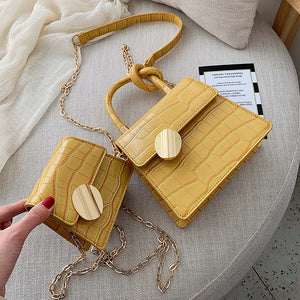 Mini Purse Quality Stone Pattern Leather Crossbody Bags