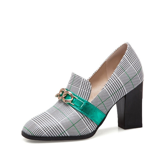 Trendy Big Size 48 Chunky Heels Sexy women's Pumps