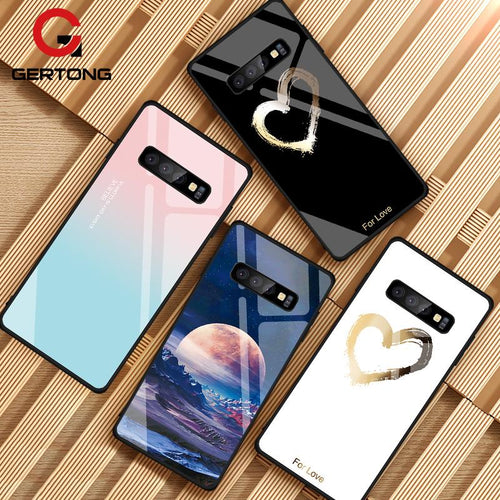 Tempered Glass Case For Samsung Galaxy Cover Star Space Gradient Case