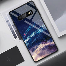 Load image into Gallery viewer, Tempered Glass Case For Samsung Galaxy Cover Star Space Gradient Case