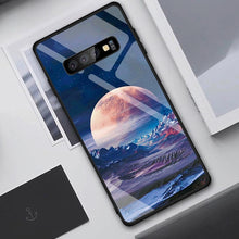 Load image into Gallery viewer, Tempered Glass Case For Samsung Galaxy Cover Star Space Gradient Case