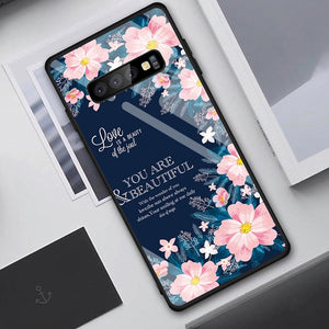 Tempered Glass Case For Samsung Galaxy Cover Star Space Gradient Case