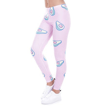 Load image into Gallery viewer, Brand Fashion Printed Women Legging 100% Brand New Leggings Avocado Pink Leggins Sexy Slim Legins High Waist Women Pants