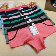 Load image into Gallery viewer, 3 Pcs/lot Sexy Women&#39;s Panties Boxer Cotton Underpants Female Underwear