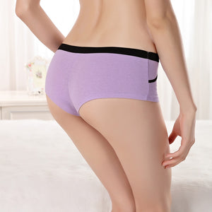 3 Pcs/lot Sexy Women's Panties Boxer Cotton Underpants Female Underwear