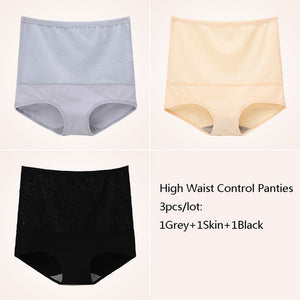 Feilibin 3Pcs/lot Body Shapes Control Panties Seamless Women