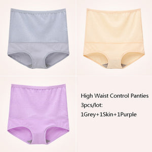 Feilibin 3Pcs/lot Body Shapes Control Panties Seamless Women