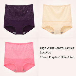 Feilibin 3Pcs/lot Body Shapes Control Panties Seamless Women