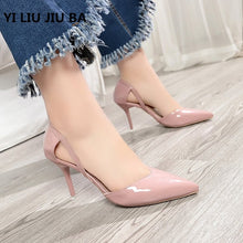 Load image into Gallery viewer, 2019 HOT sale fashion Women Shoes Pointed Toe Pumps PU Leather Dress High Heels Shoes