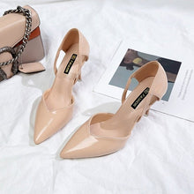 Load image into Gallery viewer, 2019 HOT sale fashion Women Shoes Pointed Toe Pumps PU Leather Dress High Heels Shoes