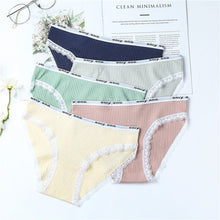 Load image into Gallery viewer, 5PCS/lot Women Panties Sexy Cotton Underwear Cute Printed Intimate Plus Size Briefs