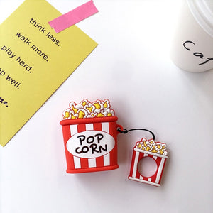 Cartoon French fries For Apple Airpods Headphone Case Portable box Protective Air pods Wireless Bluetooth Earphone Protector Bag