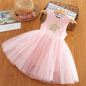 Children Formal Clothes Kids Fluffy Cake Smash Dress