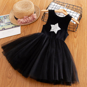 Children Formal Clothes Kids Fluffy Cake Smash Dress